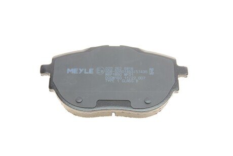 Комплект гальмівних колодок meyle 0252626818