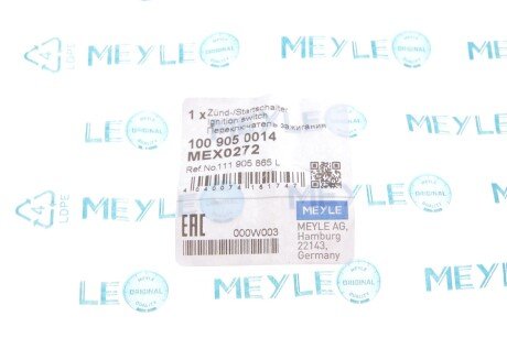 Контактна група замка запалювання meyle 1009050014