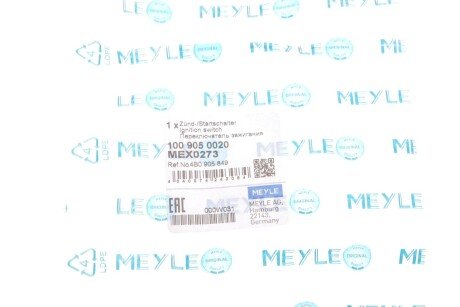 Контактная группа замка зажигания meyle 1009050020