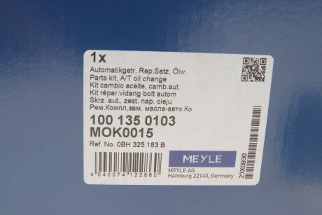 Набір для заміни оливи КПП meyle 1001350103