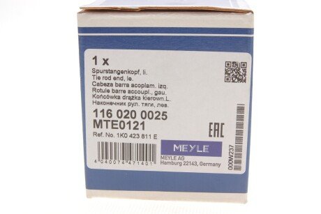 Накінечник кермової тяги meyle 1160200025