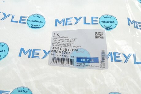 Патрубок інтеркулера (турбіни) meyle 0140360019