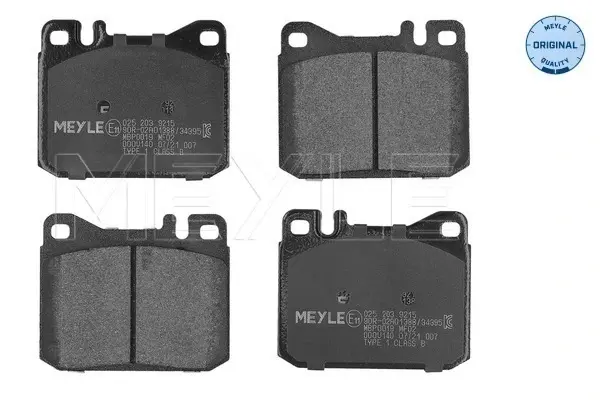 Передние тормозные колодки meyle 025 203 9215