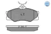 Передние тормозные колодки meyle 025 209 7919