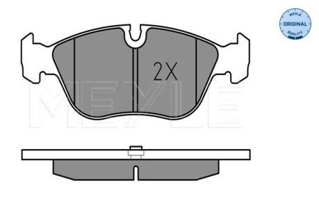 Передні тормозні (гальмівні) колодки meyle 0252127319
