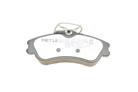 Передние тормозные колодки meyle 0252312419PD