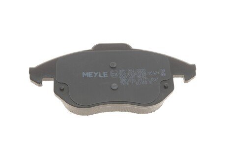 Передние тормозные колодки meyle 0252340220