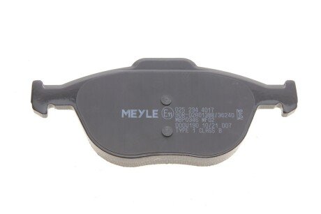 Передні тормозні (гальмівні) колодки meyle 0252344017