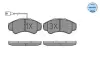 Передние тормозные колодки meyle 025 239 1919/W