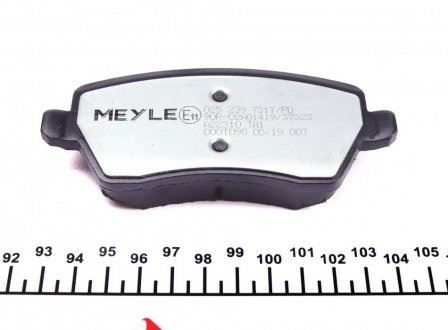 Передние тормозные колодки meyle 0252397317PD