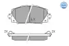 Передние тормозные колодки meyle 025 244 5116