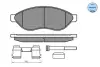 Передние тормозные колодки meyle 025 244 6819/W1