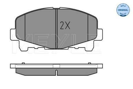 Передние тормозные колодки meyle 025 247 6616