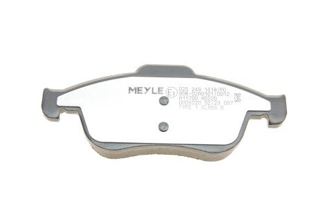 Передние тормозные колодки meyle 0252491418PD