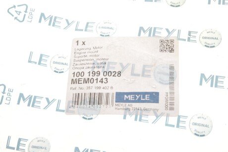 Подушка (опора) двигателя meyle 1001990028