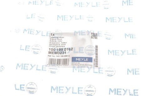 Подушка (опора) двигателя meyle 1001990162
