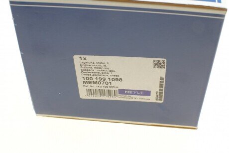 Подушка (опора) двигателя meyle 1001991098