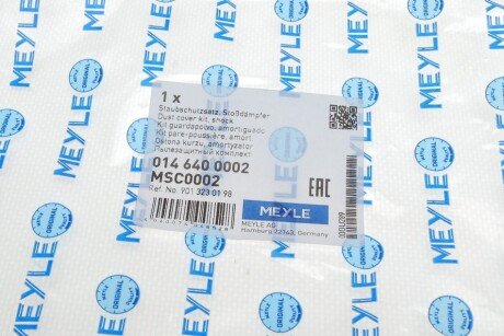 Пыльник амортизатора meyle 0146400002