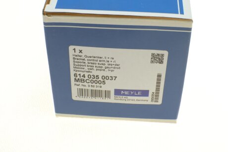 Сайлентблок переднего рычага meyle 6140350037