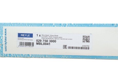 Щітка склоочисника (двірник) meyle 0297503000