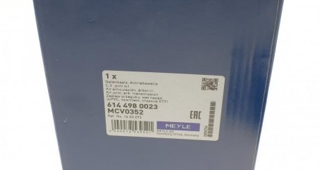 Шрус (граната) внутрішній-зовнішній meyle 6144980023