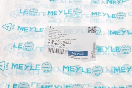 Шланг радіатора meyle 0195010024