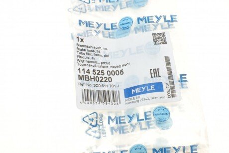 Шланг гальмівний передній meyle 1145250005