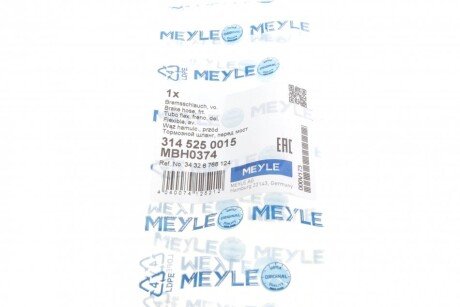 Шланг тормозной передний meyle 3145250015