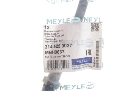 Шланг тормозной передний meyle 3145250027