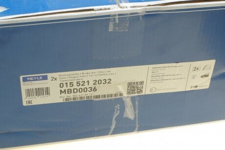Тормозной диск meyle 0155212032