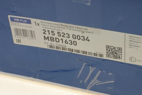 Тормозной диск meyle 2155230034