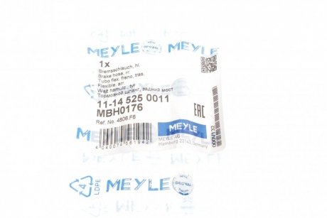 Шланг тормозной задний meyle 11-14 525 0011