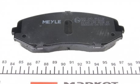 Передні тормозні (гальмівні) колодки meyle 0252434617W