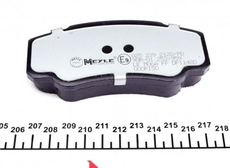 Задні тормозні (гальмівні) колодки meyle 0252392120PD