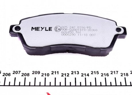 Передние тормозные колодки meyle 0252428316PD