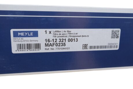 Воздушный фильтр meyle 16123210013