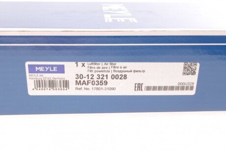 Воздушный фильтр meyle 30123210028