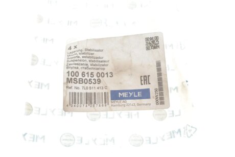 Втулка заднего стабилизатора meyle 1006150013