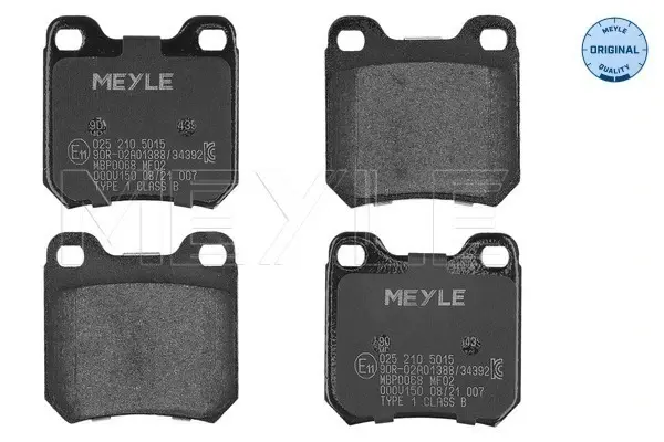 Задние тормозные колодки meyle 025 210 5015