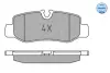 Задние тормозные колодки meyle 0252210118