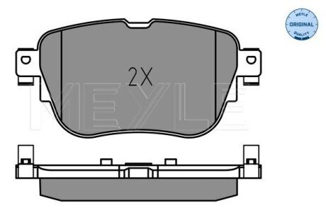 Задние тормозные колодки meyle 025 224 3716