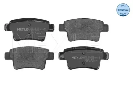 Задние тормозные колодки meyle 0252454016 Ситроен С4 гранд пикассо