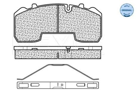 Колодки ручного (стоячого) тормоза meyle 025 291 6530