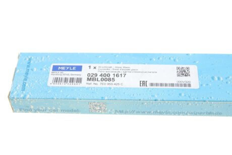 Задній двірник (склоочисник) meyle 0294001617