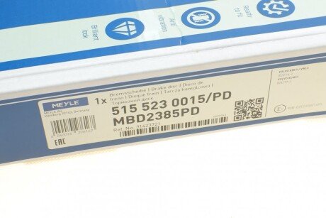 Задний тормозной диск meyle 5155230015PD