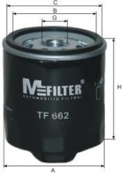 Масляний фільтр mfilter TF662