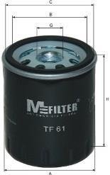 Масляний фільтр mfilter TF61