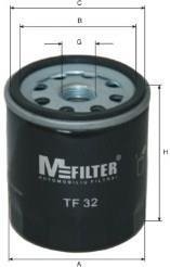 Масляний фільтр mfilter TF32