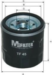 Масляний фільтр mfilter TF45