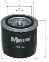 Масляний фільтр mfilter TF34